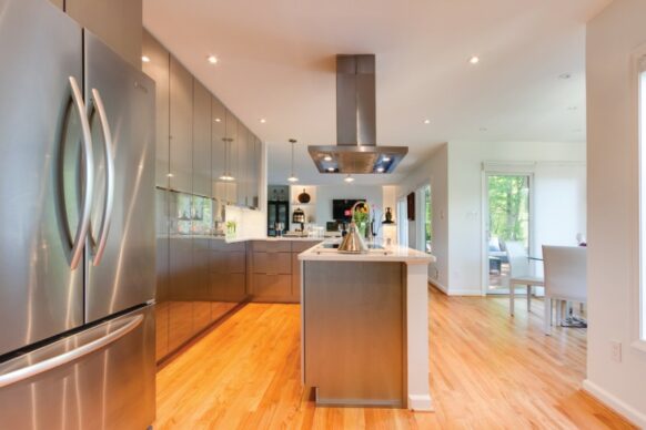 Acrilux Featured Gray Aluminum Kitchen Cabinets