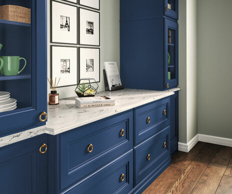 Adair Featured Transitional Blue Cabinets