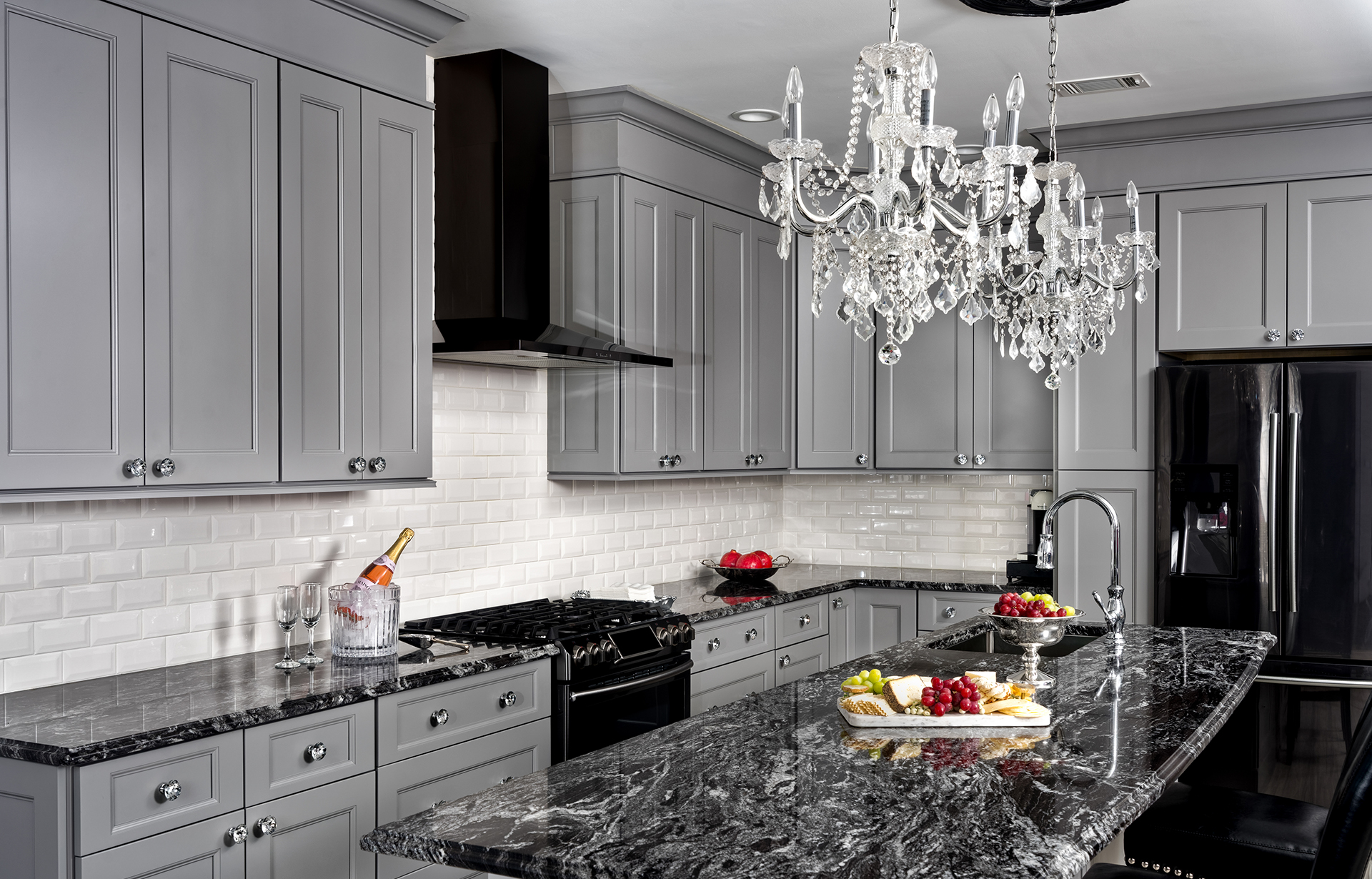 Allure Casual Gray Wood Kitchen Cabinets
