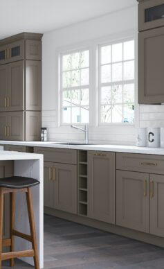 Allure Fusion Traditional Gray Kitchen Cabinets