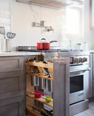Allure Galaxy Dark Gray Wood Kitchen Cabinets