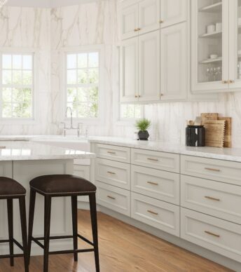 Allure Imperio Transitional White Wood Kitchen Cabinets