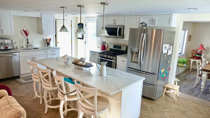 Andie And Marie's Beautiful White Kitchen