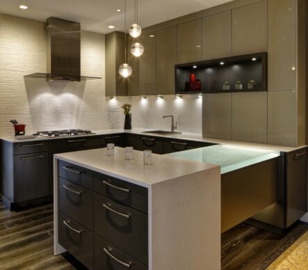 Apex Featured Two Tone Gray Kitchen Cabinets