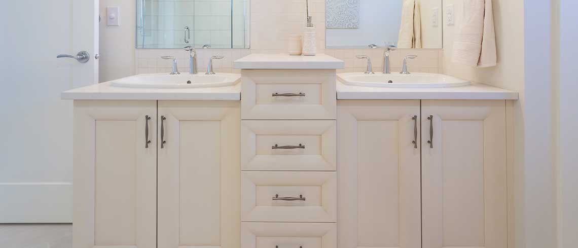 Auburn Featured White Bathroom Cabinet