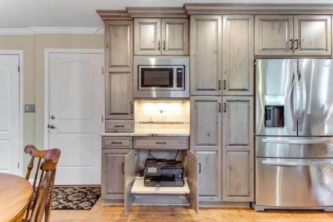 Boston Two Tone Gray Wood Kitchen Cabinets
