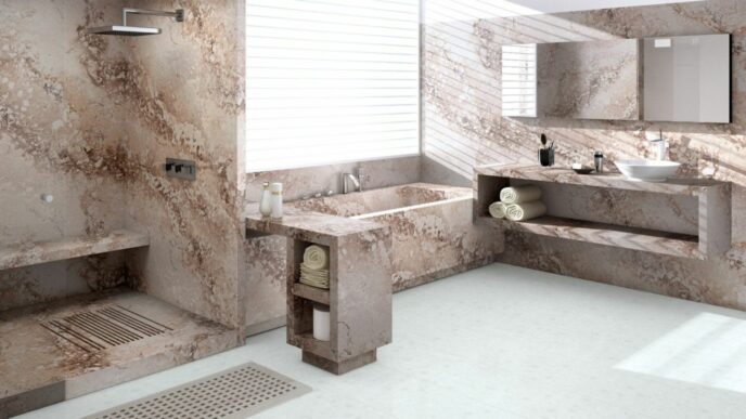 Caesarstone Excava Featured Bathroom Countertops