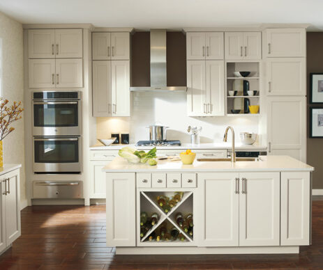 Caldera Featured Off White Kitchen Cabinets