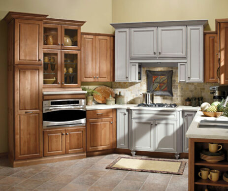 Carson Featured Alder Two Tone Kitchen Cabinets