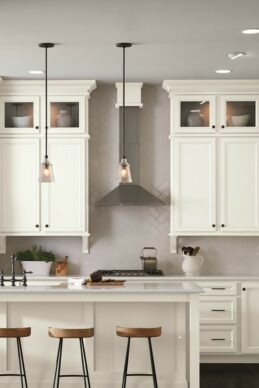 Carver Featured All White Kitchen Cabinets