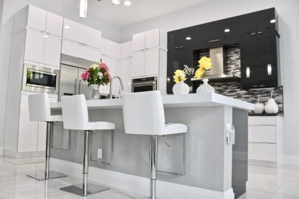 Contemporary UltraCraft Kitchen Cabinets and Countertop