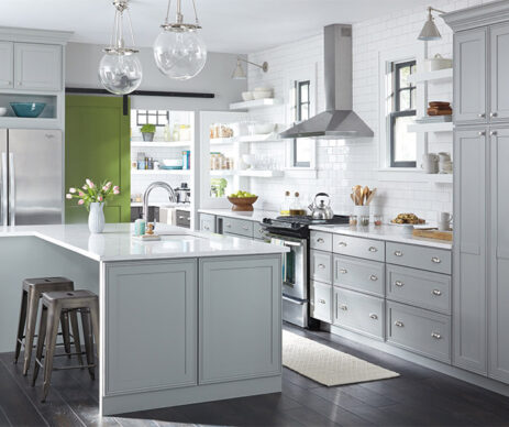 Daladier Gray Kitchen Cabinets
