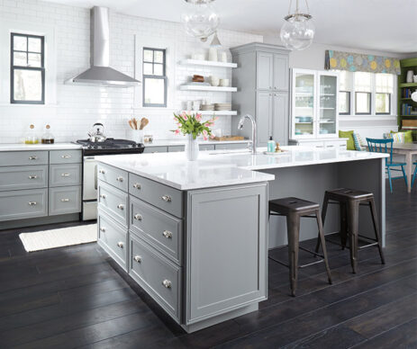 Daladier Light Gray Kitchen Cabinets