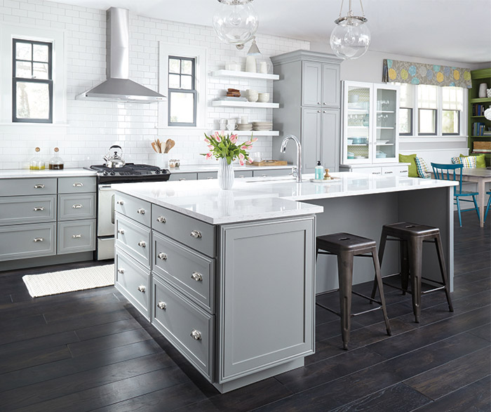 Daladier Light Gray Kitchen Cabinets