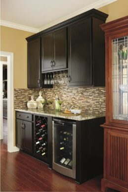 Darrow Featured Black Wood Kitchen Cabinets