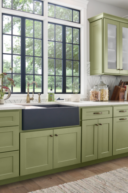 Dartmouth 5 Piece Featured Green Kitchen Cabinets