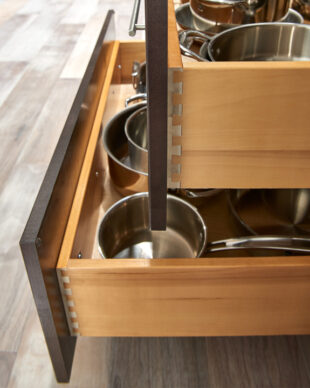 Dartmouth Contemporary Dark Wood Kitchen Cabinets