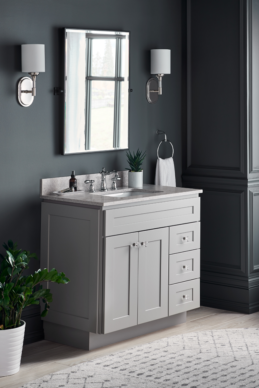 Dartmouth Featured 5 Piece Gray Bathroom Cabinets