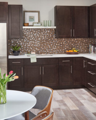 Dartmouth Featured Contemporary Dark Wood Kitchen Cabinets