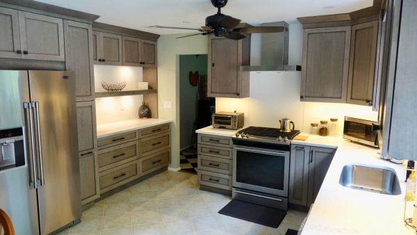 Debbies Transitional Gray Kitchen