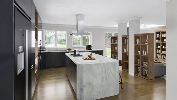 DuPont Corian Quartz Carrara Lino Featured Countertops