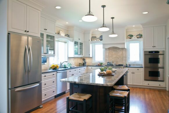 Greco Featured Transitional Two Tone Kitchen Cabinets