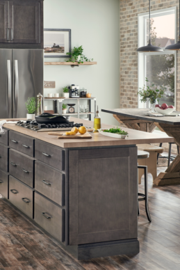 Hanover Featured Stained Wood Kitchen Cabinets