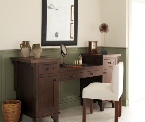 Harmony Inset Oak Vanity Cabinet