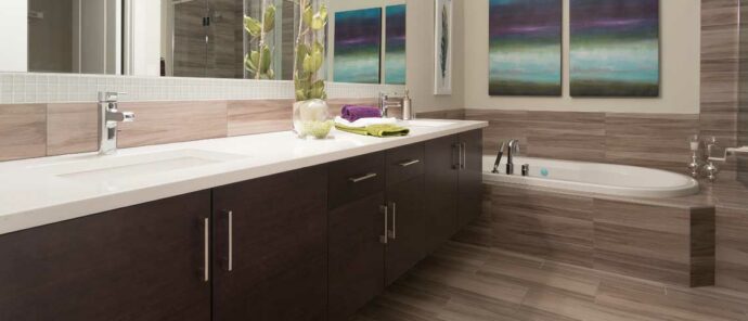 Hihgland Featured Contemporary Wood Bathroom Cabinets
