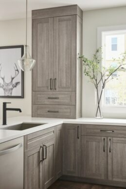 Kitty Hawk Transitional Gray Kitchen Cabinets