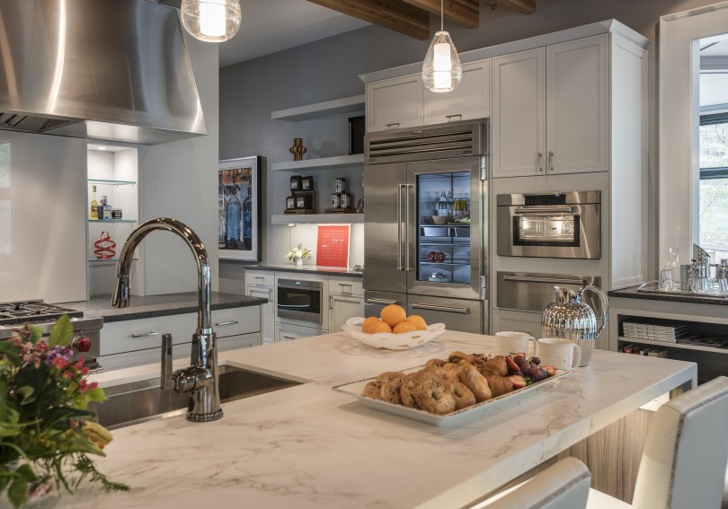 Lakeway Featured Gray Kitchen Cabinets