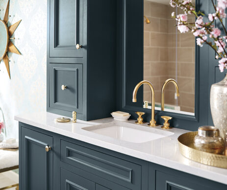 Langley Blue Vanity Bathroom Cabinets