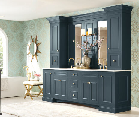 Langley Featured Blue Vanity Bathroom Cabinets