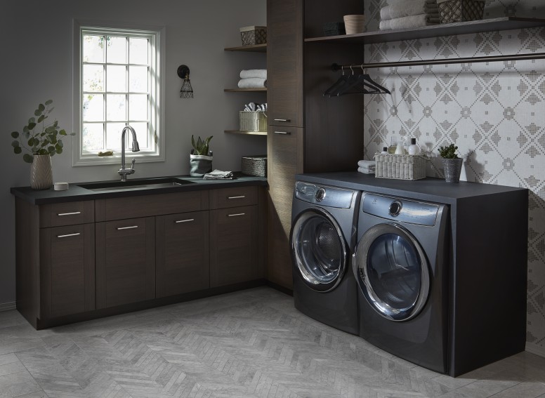 Martin Featured Dark Laundry Room Cabinets