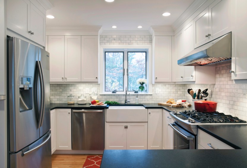 Mission II Featured White Kitchen Cabinets