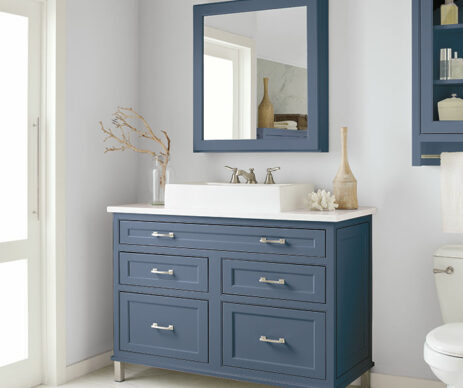 Prescott Inset Blue Bathroom Cabinet