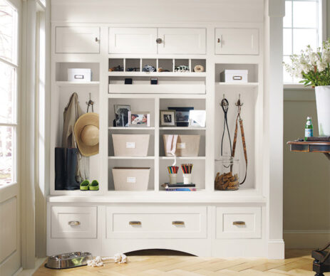 Prescott Inset Featured Off White Entryway Cabinets