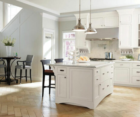 Prescott Inset White Wood Kitchen Cabinets