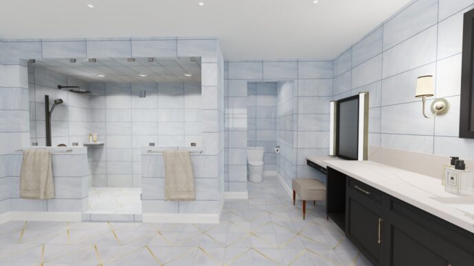 Reliance Quartz White Bathroom Countertop