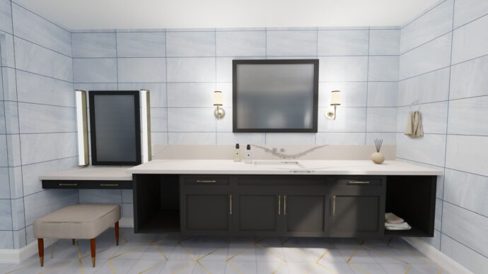 Reliance Quartz White Bathroom Countertops