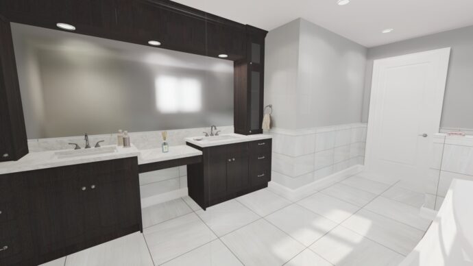 Reliance Quartz White Bathrooms Counter
