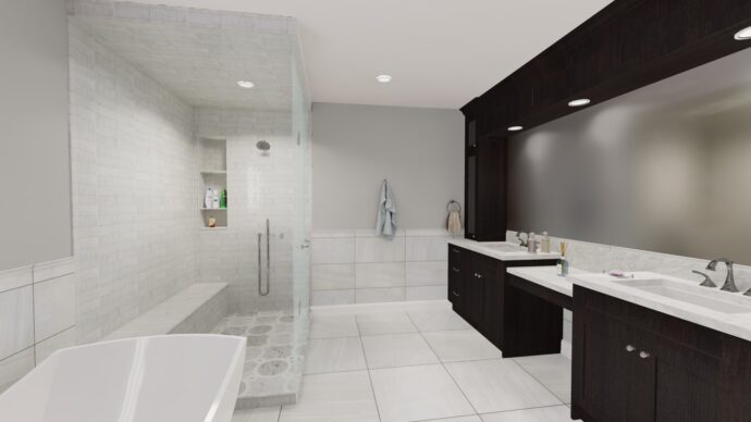 Reliance Quartz White Bathrooms Countertops