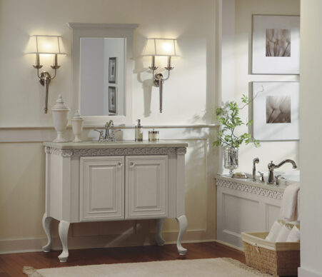 Selena Featured Light Gray Bathroom Vanity Cabinet