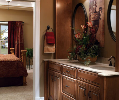 Selena Featured Traditional Maple Bathroom Cabinets