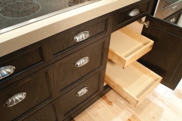 Stickley Contemporary Black Kitchen Cabinets