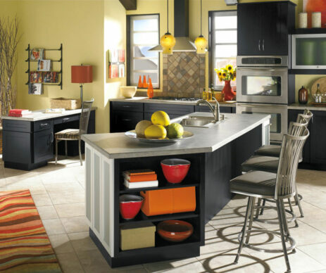Sumner Featured Contemporary Black Kitchen Cabinets