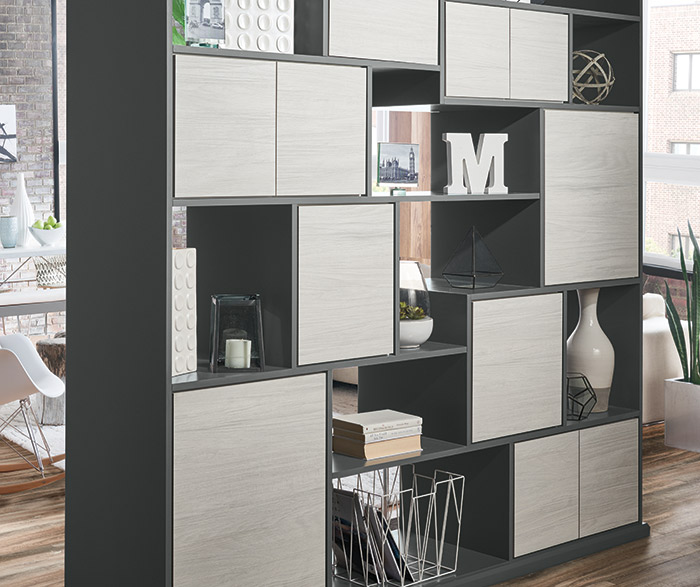 Tranter Featured Textured Laminate Room Divider Cabinets