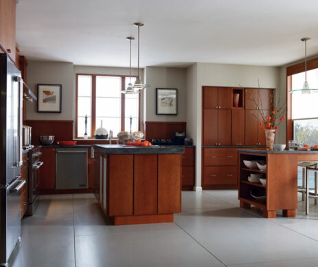 Trystan Featured Contemporary Cherry Wood Kitchen Cabinets