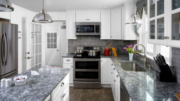Value Premium Hallmark Featured All White Contemporary Kitchen Cabinets