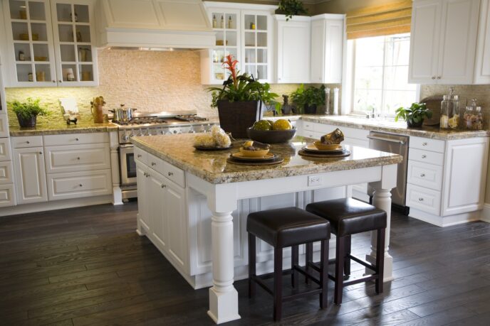 All White Traditional Kitchen